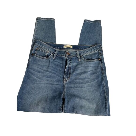 Madewell Women's 10" Roadtripper High Rise Skinny Jeans Blue Size 32 - Picture 2 of 9